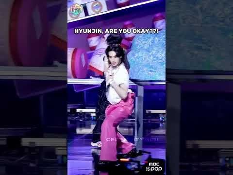 What's bro hiding under there 😭🤌 #kpop #straykids #funny #hyunjin #boyband #skz #jinnie #jjam