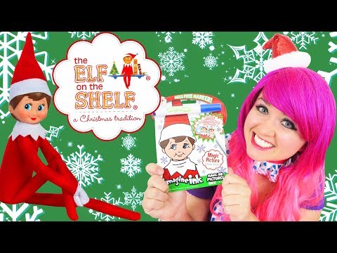Coloring Elf On The Shelf Christmas Magic Ink Coloring & Activity Book Imagine Ink | KiMMi THE CLOWN Video