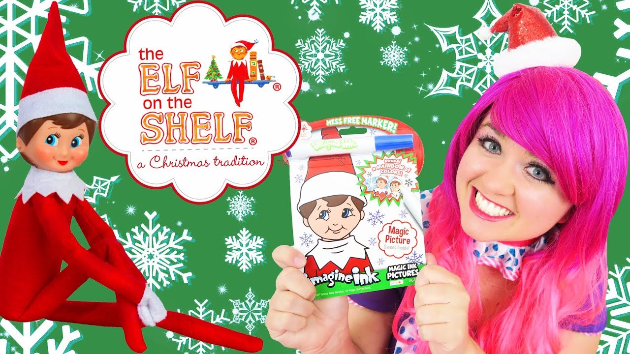 Coloring Elf On The Shelf Christmas Magic Ink Coloring & Activity Book Imagine Ink | KiMMi THE CLOWN