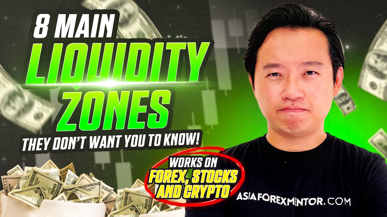 8 MAIN LIQUIDITY ZONES THEY DON’T WANT YOU TO KNOW!  (Works on Forex, Stocks, Crypto!)