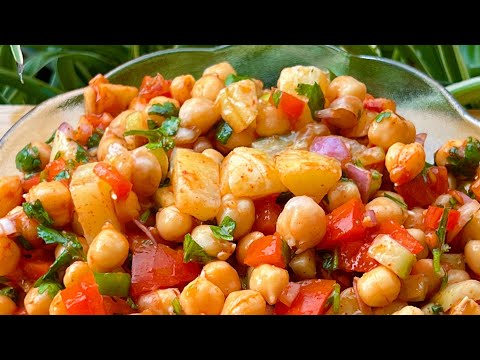 Kabuli Chana chaat | 5 Min Quick RECIPE | Chickpea Salad | High Protein Salad I Diet Recipes