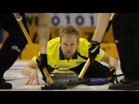 CURLING:World Men's Chp 2013 - Draw 1 SWE-FIN