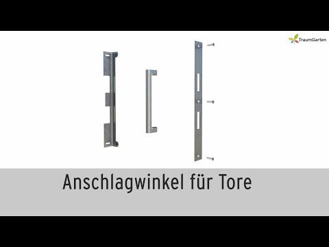 Tor aufbauen mit verbessertem Anschlagwinkel | TraumGarten