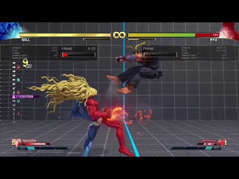 SFV Gill #24 V-Trigger2 combo 1EX 285dmg/441stn