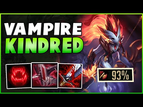 You Can Get 93% LifeSteal In 3 Items?! Season 11 Vampire KINDRED is Crazy! - League Of Legends