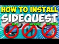 How to install SIDEQUEST onto QUEST 2  | NO PC, NO WIRE, NO PHONE REQUIRED