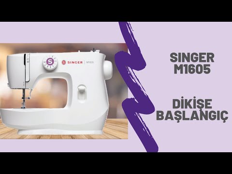 Siuvimo mašina Singer M1605, Balta video