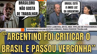 Humilhação… Argentino Entra Em Contradição AoVivo Ao Criticar O Povo Brasileiro 