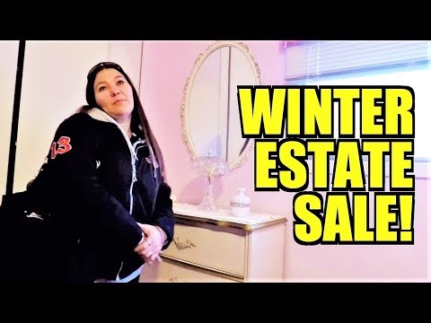 Ep285: WINTER ESTATE SALE & ANTIQUE STORE THRIFT HAUL!  😁👍