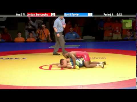 74 KG Finals (1 of 2) - Jordan Burroughs vs. David Taylor