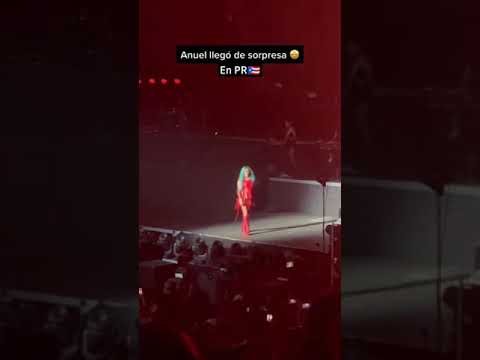 AnuelAA llega de sorpresa al concierto de Karol G #fyp #viral #parati