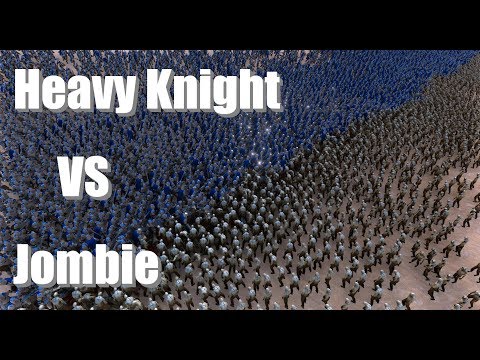 20K VS 20K - Heavy Knight VS Jombie - Ultimate Epic Battle Simulator