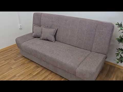 Čalouněná rozkládací pohovka  BARI , hnědá