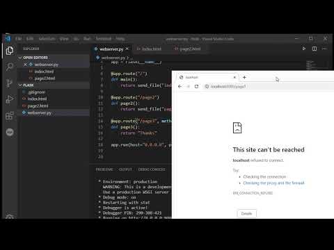 Flask 02: Sending HTML files, and reading form data