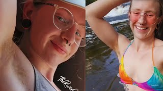 Hairy Armpits Girl River Grey Biography Video 🌿 | Beautiful Armpits Hair Women | Underarm Hair