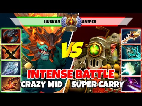 HUSKAR (Mid) vs SNIPER (Carry) - Epic Battle Of Immortal Rank Dota 2 Players - Z Dota 2
