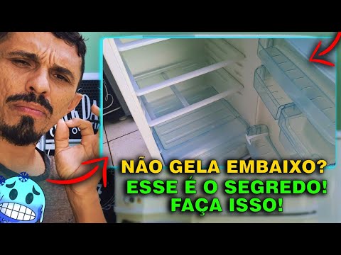 7 passos pra consertar qualquer geladeira frost free que não gela a parte de baixo..