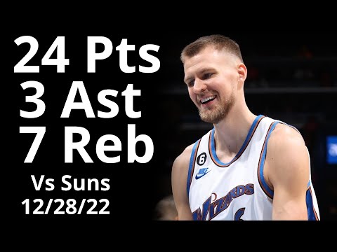 Kristaps Porzingis 22 Pts 6 Reb 2 Ast vs Suns Highlights