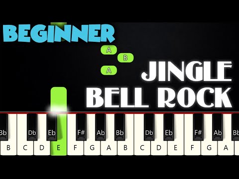 Jingle Bell Rock | BEGINNER PIANO TUTORIAL + SHEET MUSIC by Betacustic