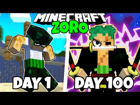 100 Days as Zoro in Minecraft