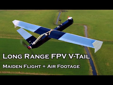 V-Tail Aircraft for Long Range FPV & Autonomous Missions - FLIGHT