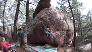 Video thumbnail of Monkey life, 7a. Bezas