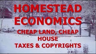 YouTube thumbnail: CHEAP LAND, CHEAP HOUSE, TAXES & COPYRIGHTS