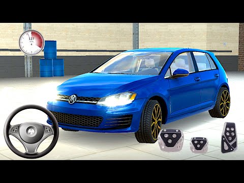 Drive For Speed Simulator - Car Driving - Wolf Golf Blue Parking City Drift   Android GamePlay