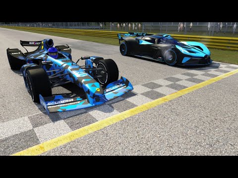 2021 Formula Rapide vs 2020 Bugatti Bolide at Monza Full Course
