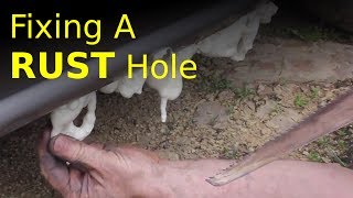 how to FIX a rust hole in a rocker panel (fast, low-cost method)