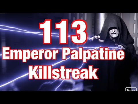 Star Wars Battlefront 2- 113 Emperor Palpatine Killstreak/Gameplay On Naboo