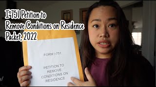 I 751 Packet | Petition to remove conditions on residence 2022