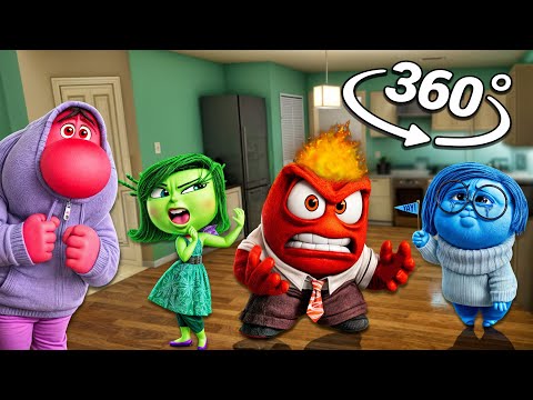 Inside Out 2 Emotions Appear In YOUR House | 360° INSIDE OUT Breaks into YOUR House! 4K VR 360 Video