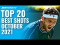 Insane Dimitrov Flexibility & Frances Tiafoe Magic ? | Top 20 Best ATP Shots & Rallies: October 2021