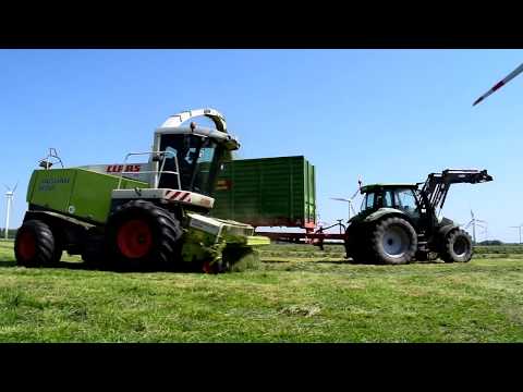 Lohnunternehmen Jürgen Brunken beim ersten Schnitt|| CLAAS JAGUAR 870|| FENDT 936|| DEUTZ 6160TTV