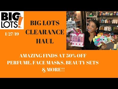 Big Lots Clearance Haul 50% Off 1/27/19~Amazing Clearance Finds ❤️Face Masks, Perfume & Beauty Sets! Video