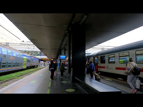 Roma Termini Train Station - Walking tour Rome 4k [Italy 2021]