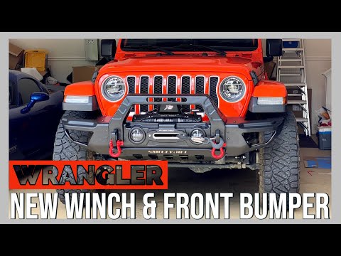 JL Jeep Wrangler - New Smittybilt Stryker bumper & XRC Gen3 12k lbs winch install. Looks amazing!!!