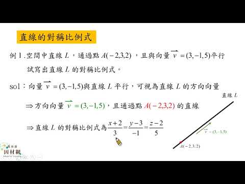 G 11a 10 S03 能理解空間中直線的比例式 合作夥伴 均一教育平台