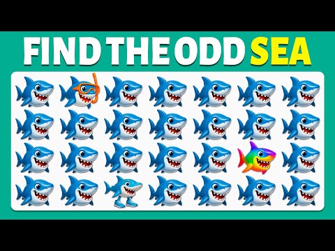 Find The Odd One Out - Sea Edition 🌊🏐🪸 | Easy, Medium, Hard - 40 Ultimate Levels | Cow Quiz