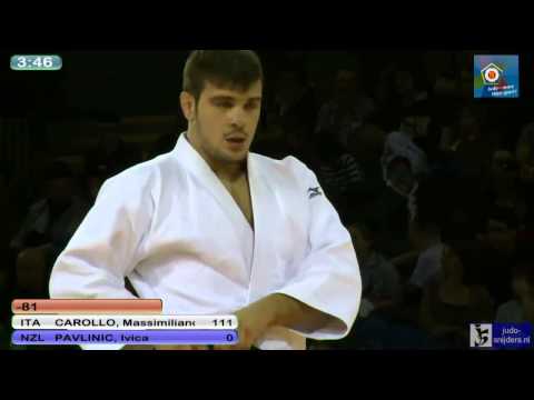 Judo 2013 European Open Men Glasgow: Carollo (ITA) - Pavlinic (NZL) [-81kg] bronze