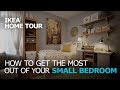 Small Bedroom Storage Solutions IKEA Home Tour