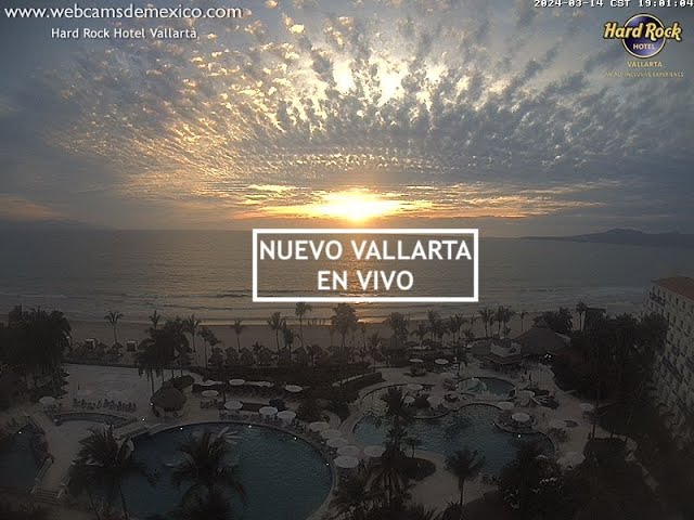 Live webcam view of Hard Rock Hotel Beach, Nuevo Vallarta