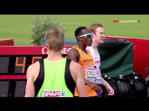 225 Luka Janezic 400m Semifinal 3 Men's HD European Athletics Championships Amsterdam 2016