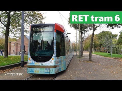 Cabinerit RET Tram 6 Heemraadsplein - Kleiweg Rotterdam