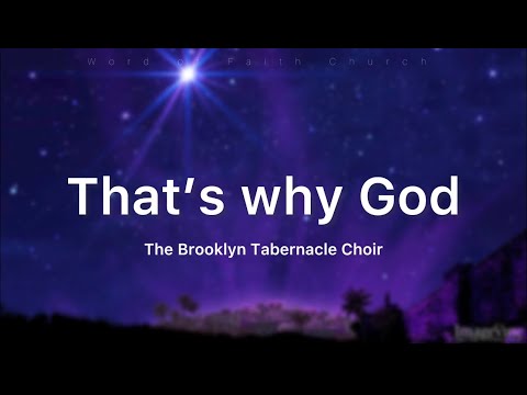 That's Why God sent His Son
