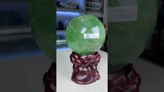 Quả Cầu Phong Thủy Đá Tự Nhiên Màu Xanh Ngọc Đá Fluorite Cao Cấp 14.2cm