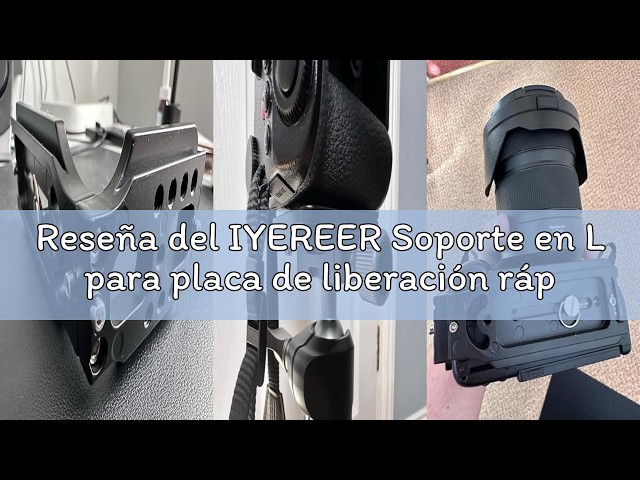 Vídeo relacionado con Soporte en L para placa de liberación rápida Arca Swiss, soporte horizontal vertical para trípode de cámara con tornillo de 1/4 pulgadas, compatible con accesorios de cámara de trípode DJI Canon