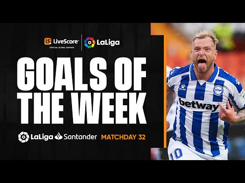 LaLiga Goals of the Week 32: Guidetti & Ocampos | LiveScore 360° Replay