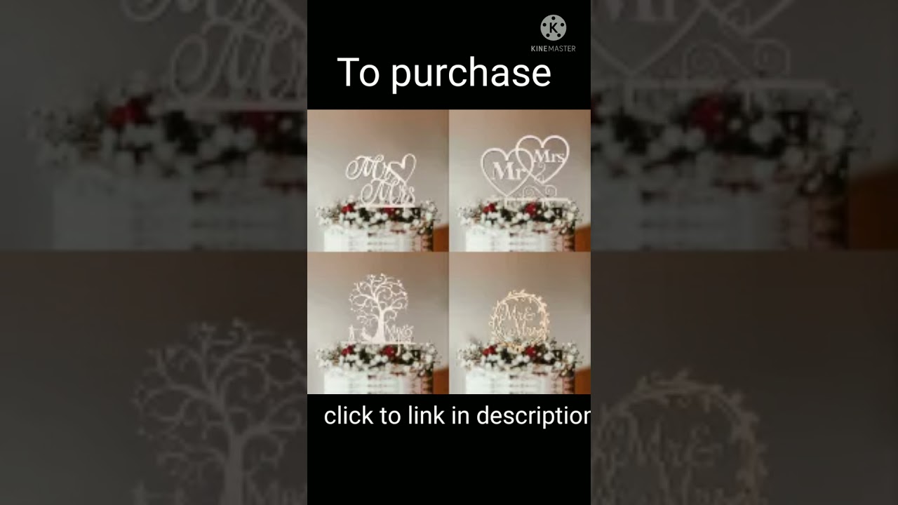 Watch video Mr and Mrs cake toppers. Now Mr and Mrs cake toppers.